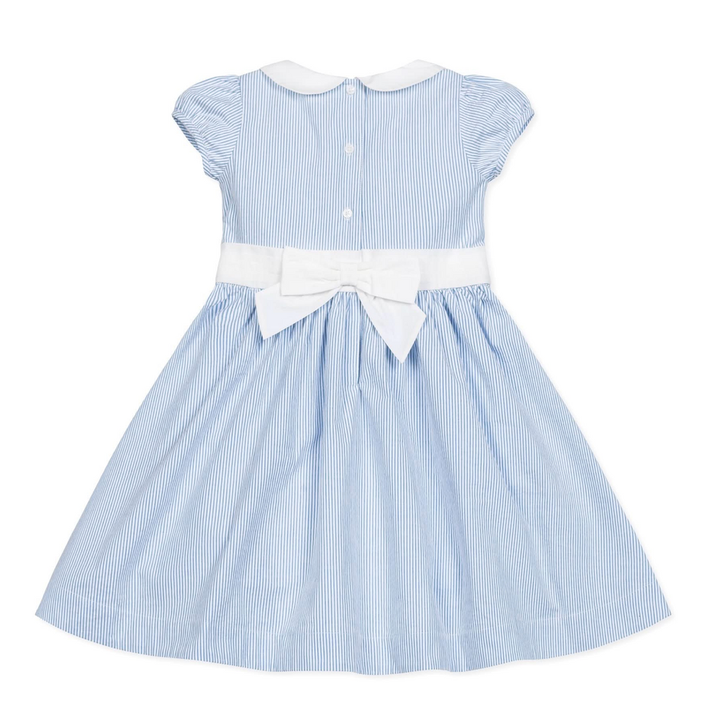 Organic Seersucker Peter Pan Collar Dress