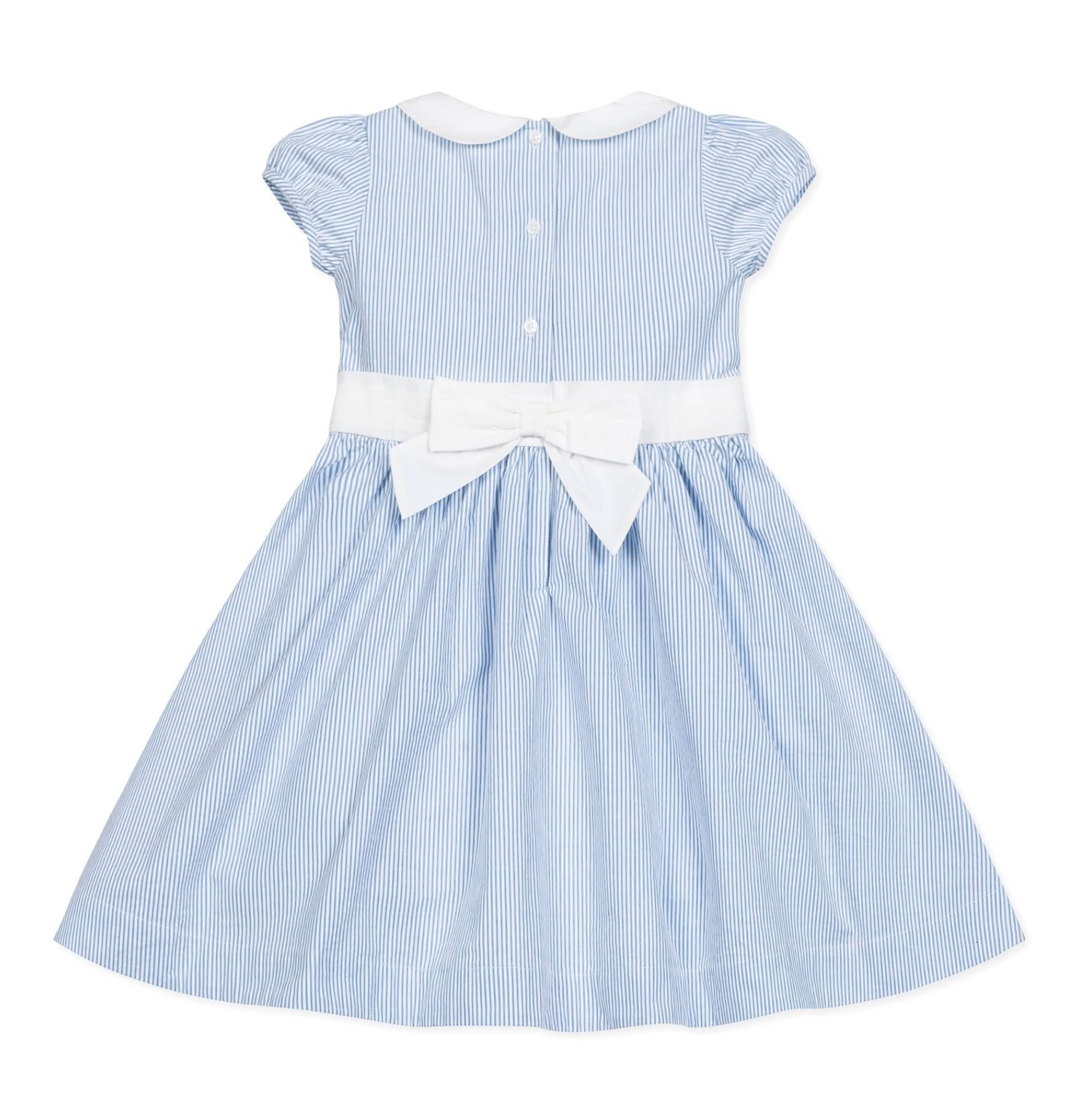 Organic Seersucker Peter Pan Collar Dress