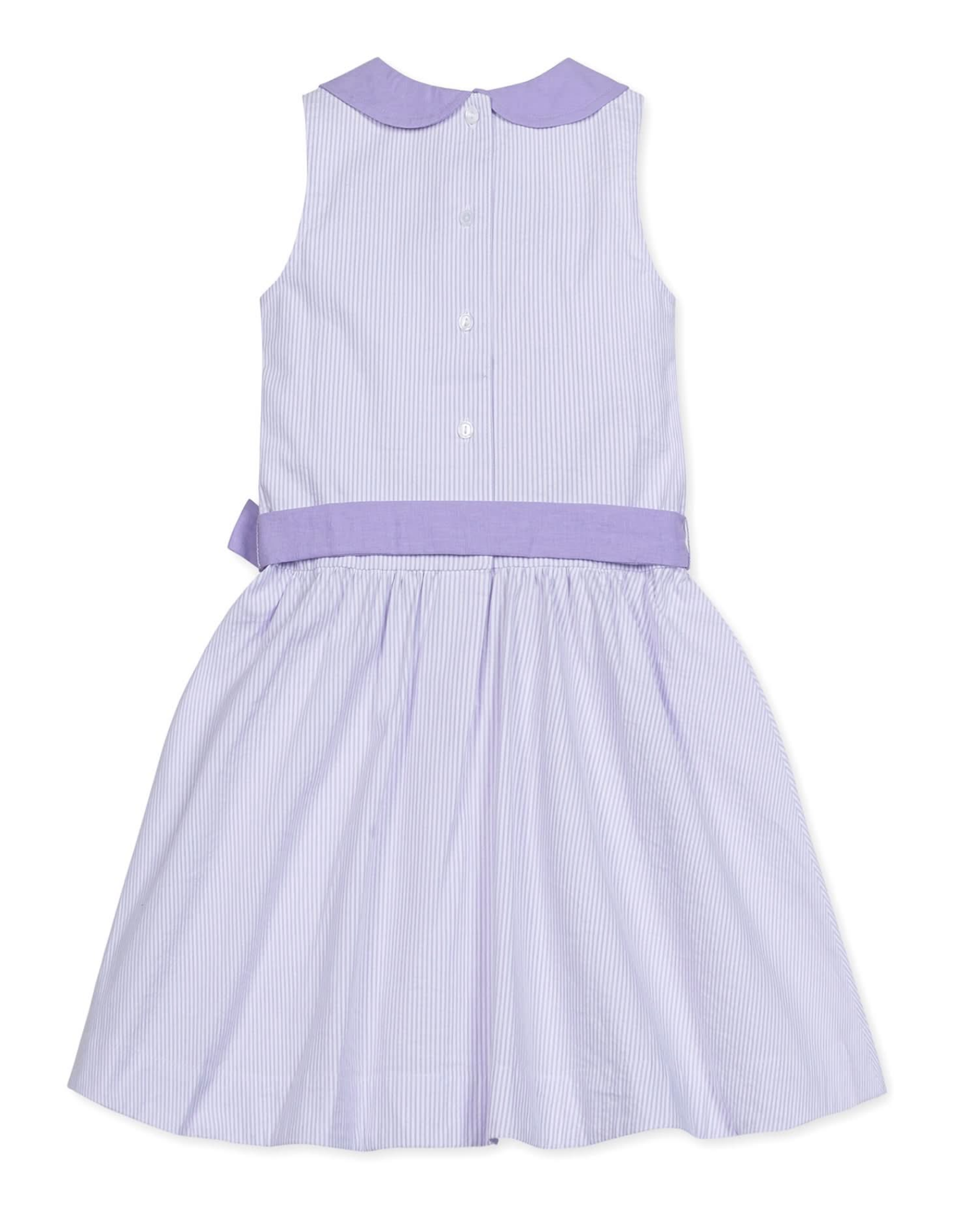 Organic Seersucker Peter Pan Collar Dress