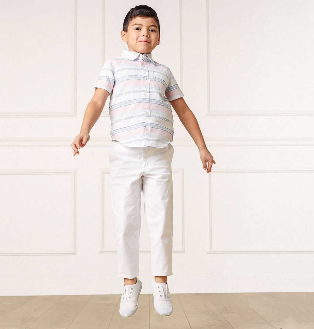 Linen Short Sleeve Button Down Shirt