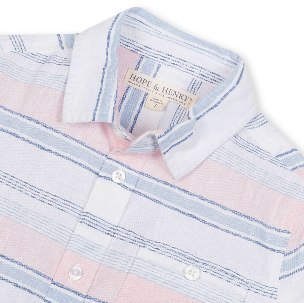 Linen Short Sleeve Button Down Shirt