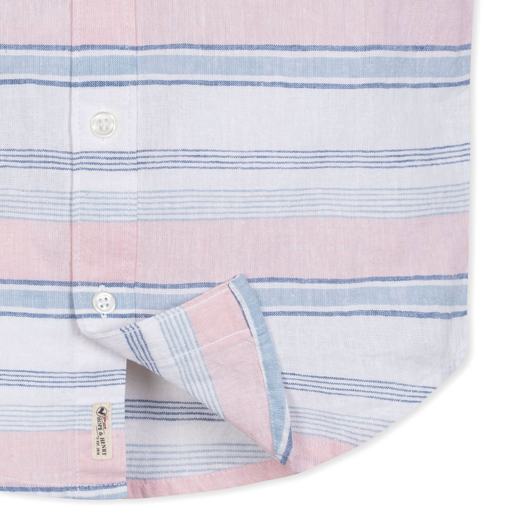 Linen Short Sleeve Button Down Shirt