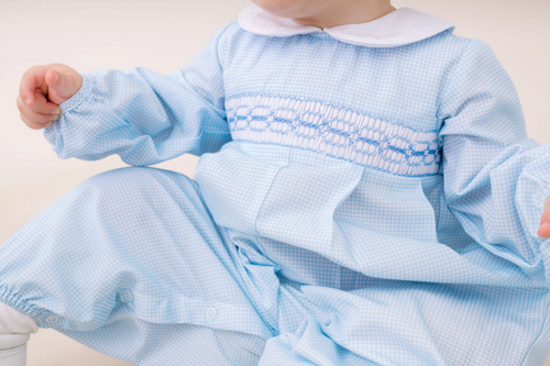 Baby Blue Mini Gingham