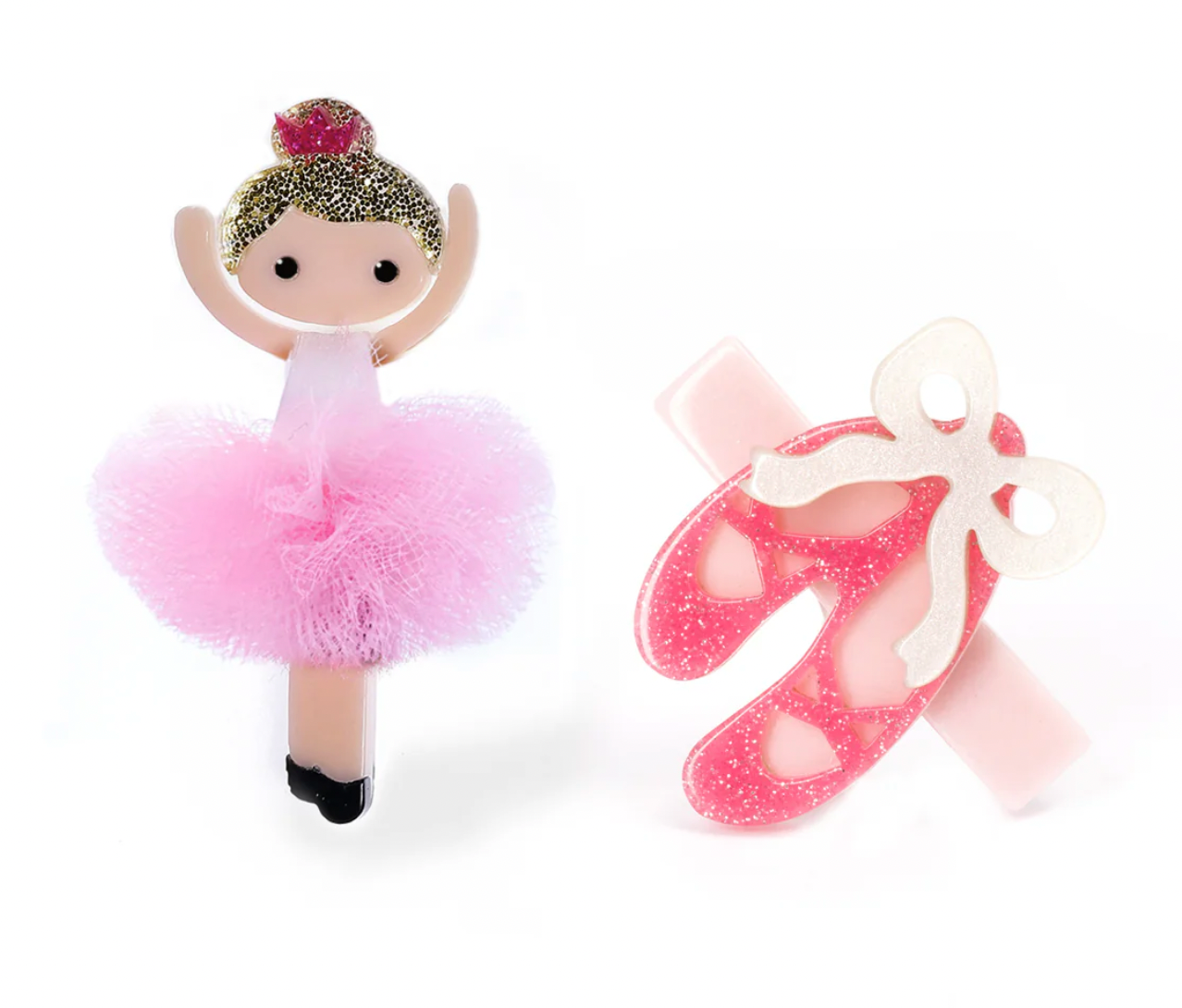 Ballerina PinkTutu Ballet Slipper Hair Clips