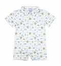7th Inning Stretch Polo Short Sleeve Romper