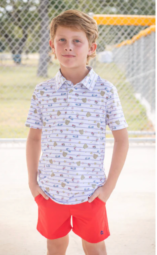 7th Inning Stretch Polo Short Sleeve Shirt