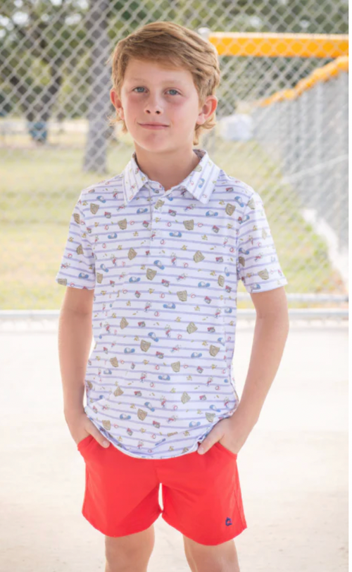 7th Inning Stretch Polo Short Sleeve Shirt