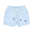 Blue Cane Lattice Swim Trunk