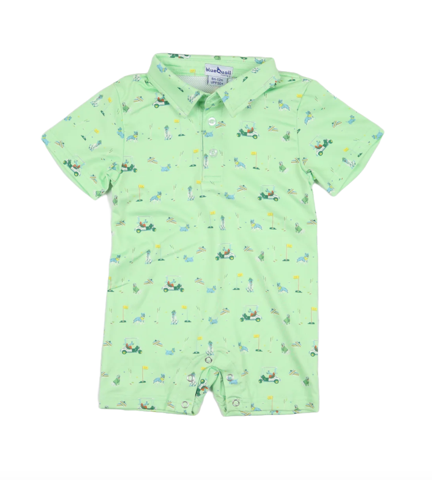 Dogwood Polo Short Sleeve Romper