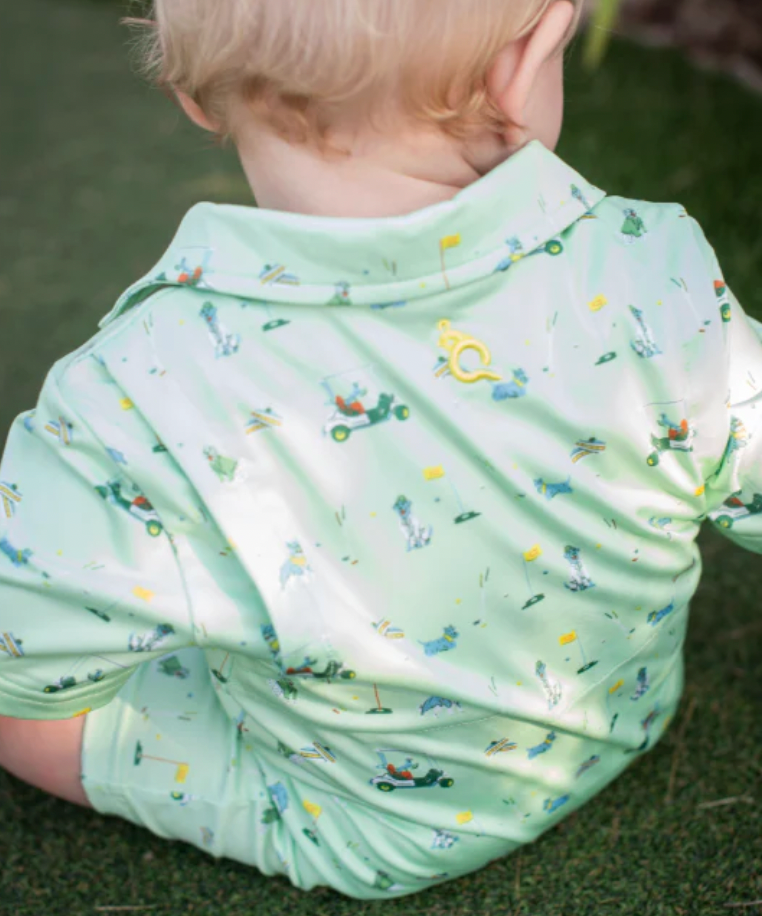 Dogwood Polo Short Sleeve Romper