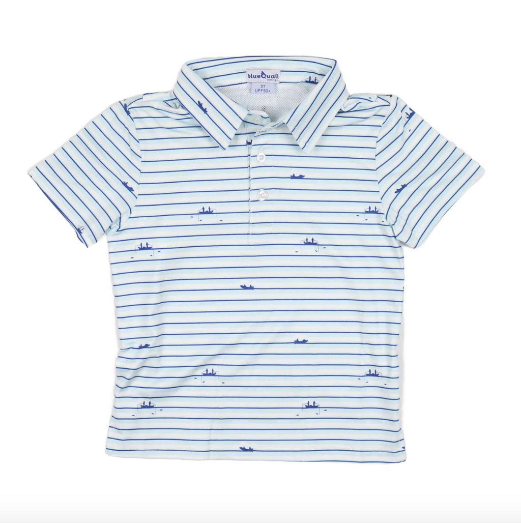 Gone Fishin' Polo Short Sleeve Shirt