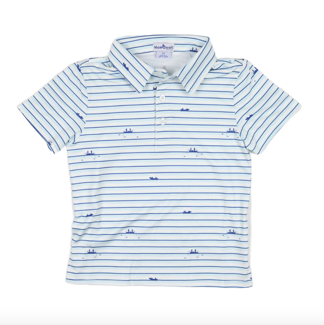 Gone Fishin' Polo Short Sleeve Shirt