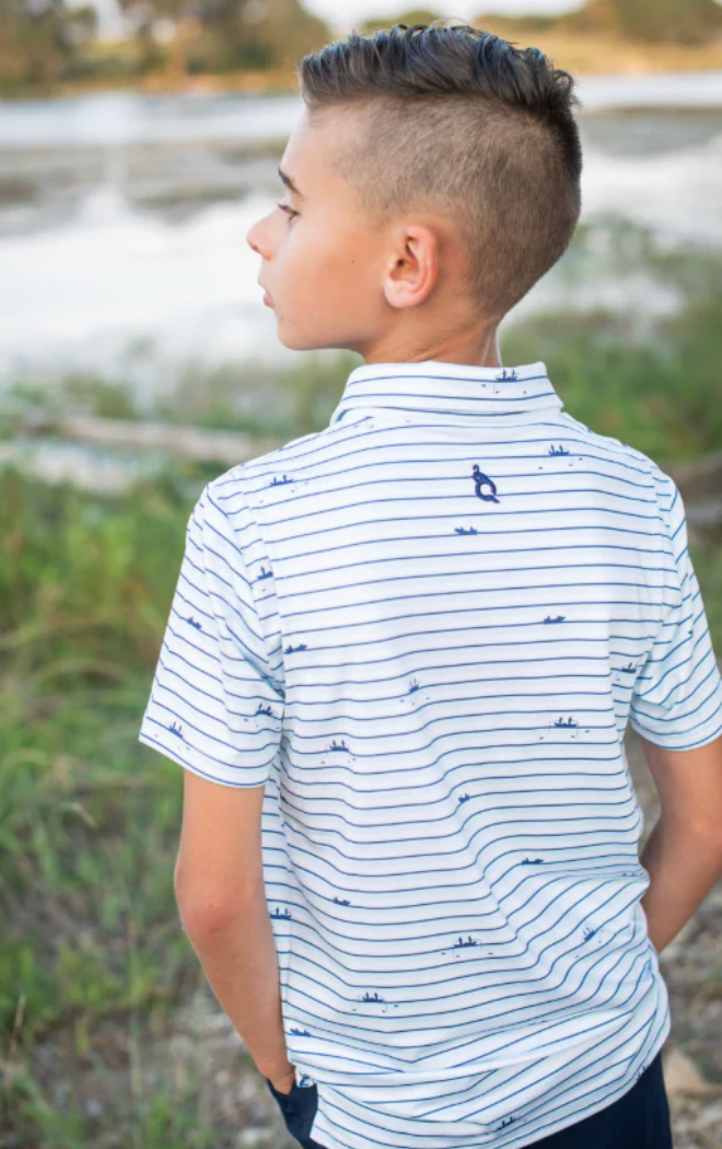 Gone Fishin' Polo Short Sleeve Shirt