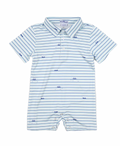 gone Fishin' Polo Short Sleeve Romper