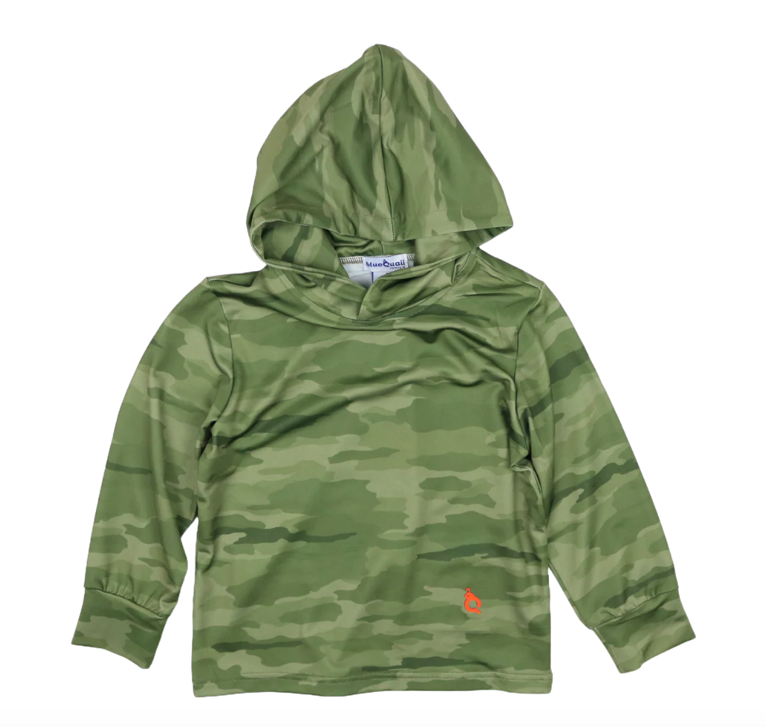 Classic Camo Green Lightweight Performance Hoodie