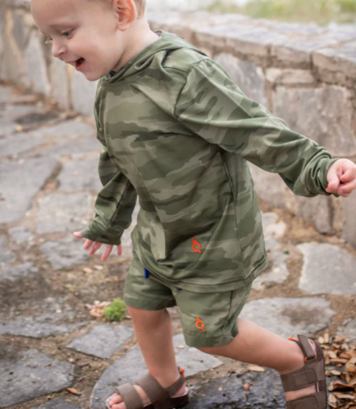 Classic Camo Green Lightweight Performance Hoodie
