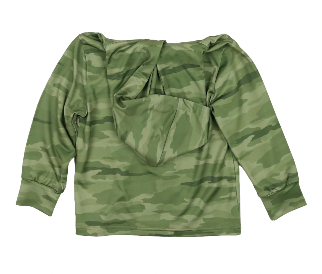 Classic Camo Green Lightweight Performance Hoodie