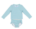 Sherbet Stripe Girls' Swimsuit