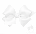 Small French Satin Girls Hair Bow (Knot Wrap)