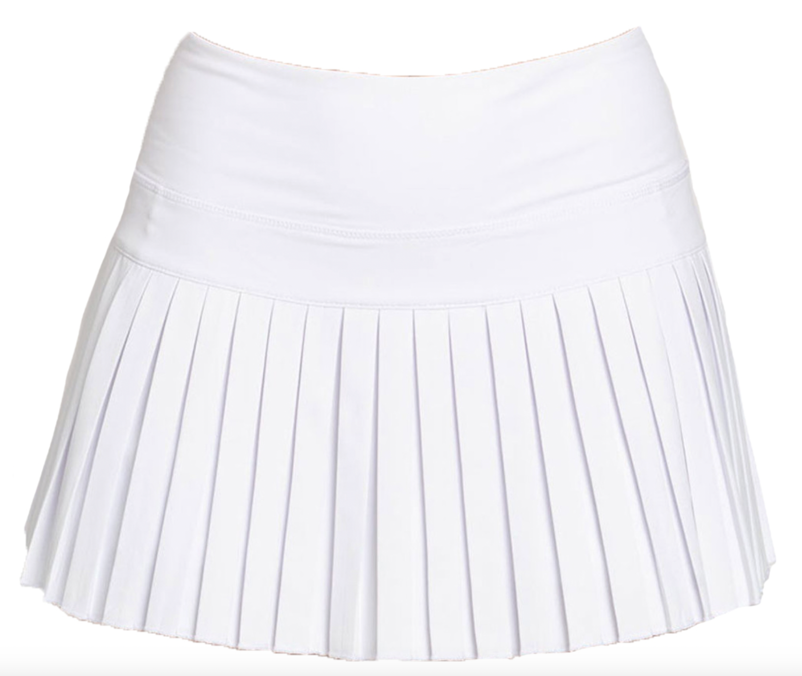 White Mini Pleat Skort