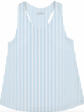 Light Blue Stripe Printed Tank