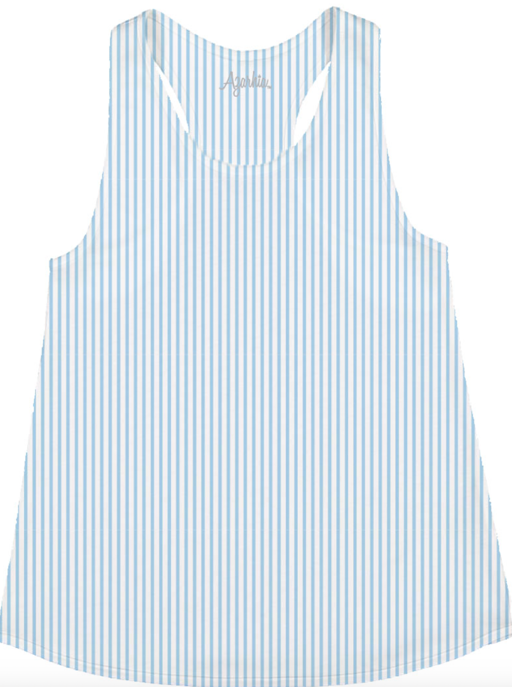Light Blue Stripe Printed Tank