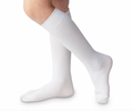 Classic White Nylon Knee High Socks