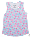 Pink Hibiscus Printed Tank