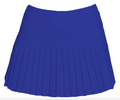 Solid Royal Mini Pleated Skort