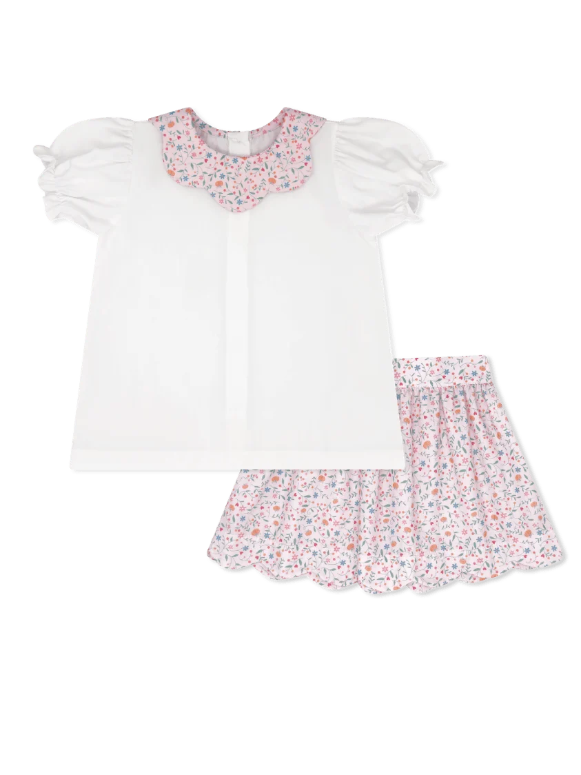 Susie Scallop Skirt Set