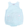 Bow Pocket sleeveless blue bubble