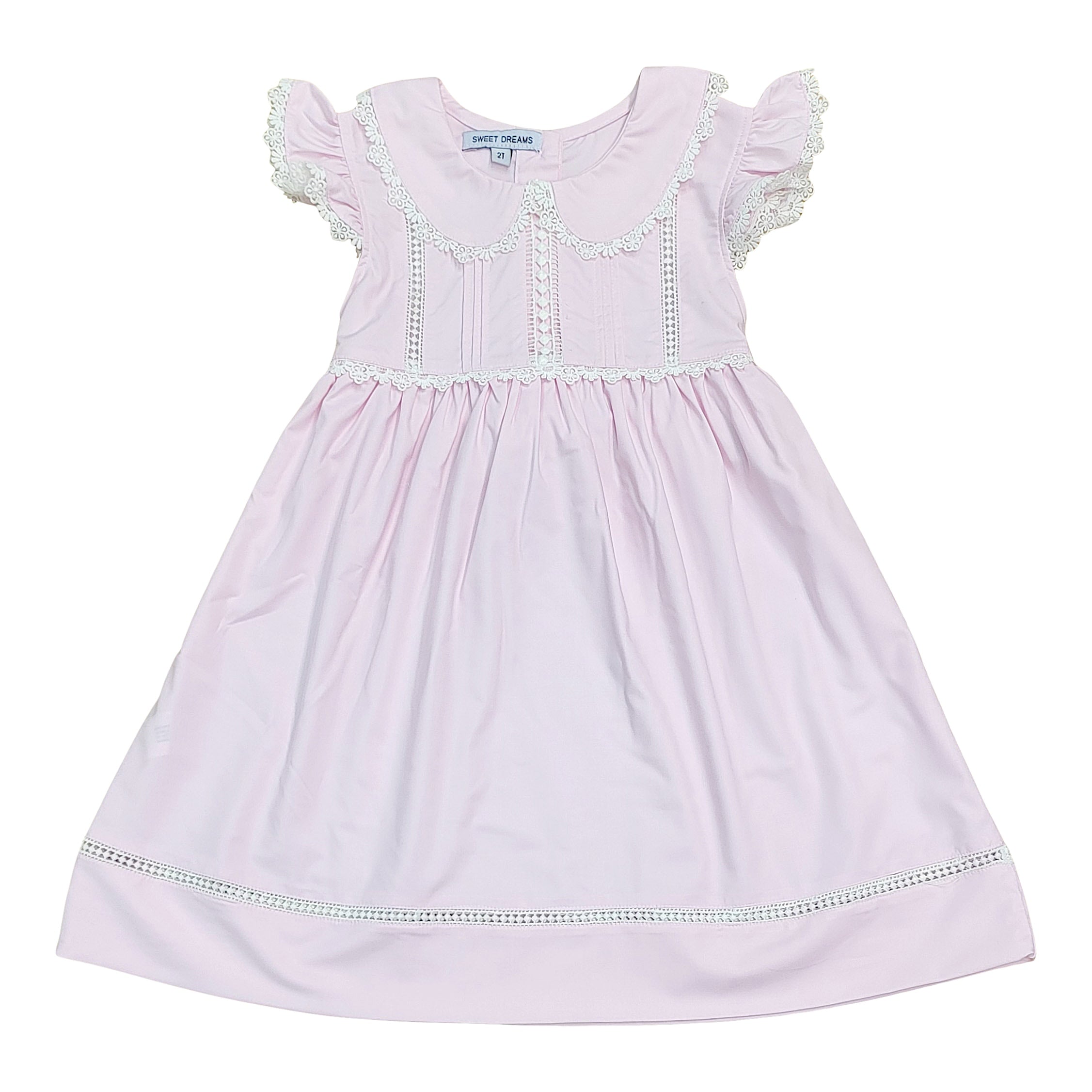 Yvonne Pink Lace Dress