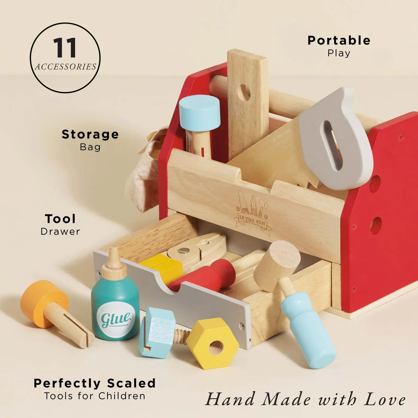 Tool Box & Wooden Tools