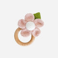 Cotton Crochet Rattle Teether Flower