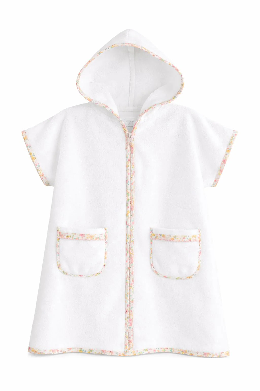 Sleeveless Cover Up With Hood – Yellow Floral