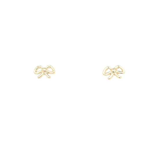 Gold Bow Earrings