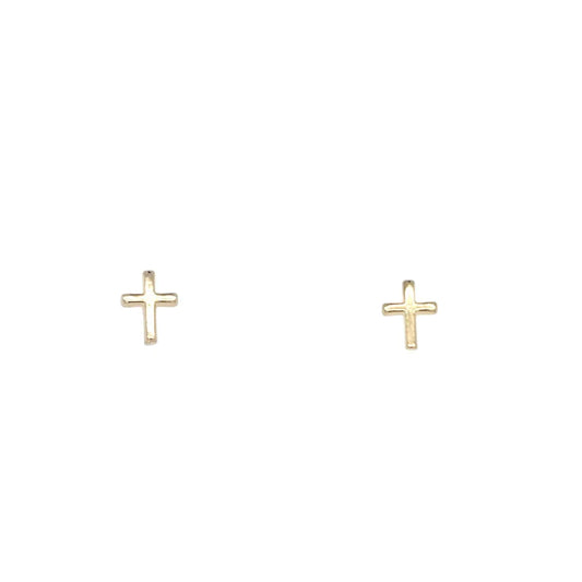 Gold Cross Earrings