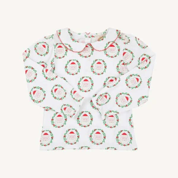 Long Sleeve Maude's Peter Pan Collar Shirt