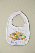 My First King Cake Organic Cotton Baby Bib