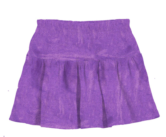 Purple Shimmer Gathered Skort
