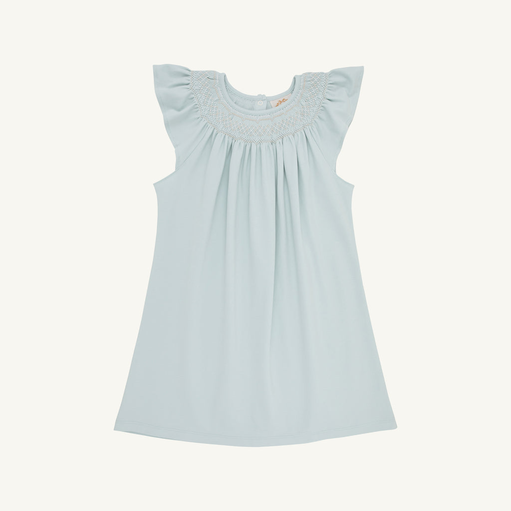 Angel Sleeve Sandy Smocked Dress- Pima