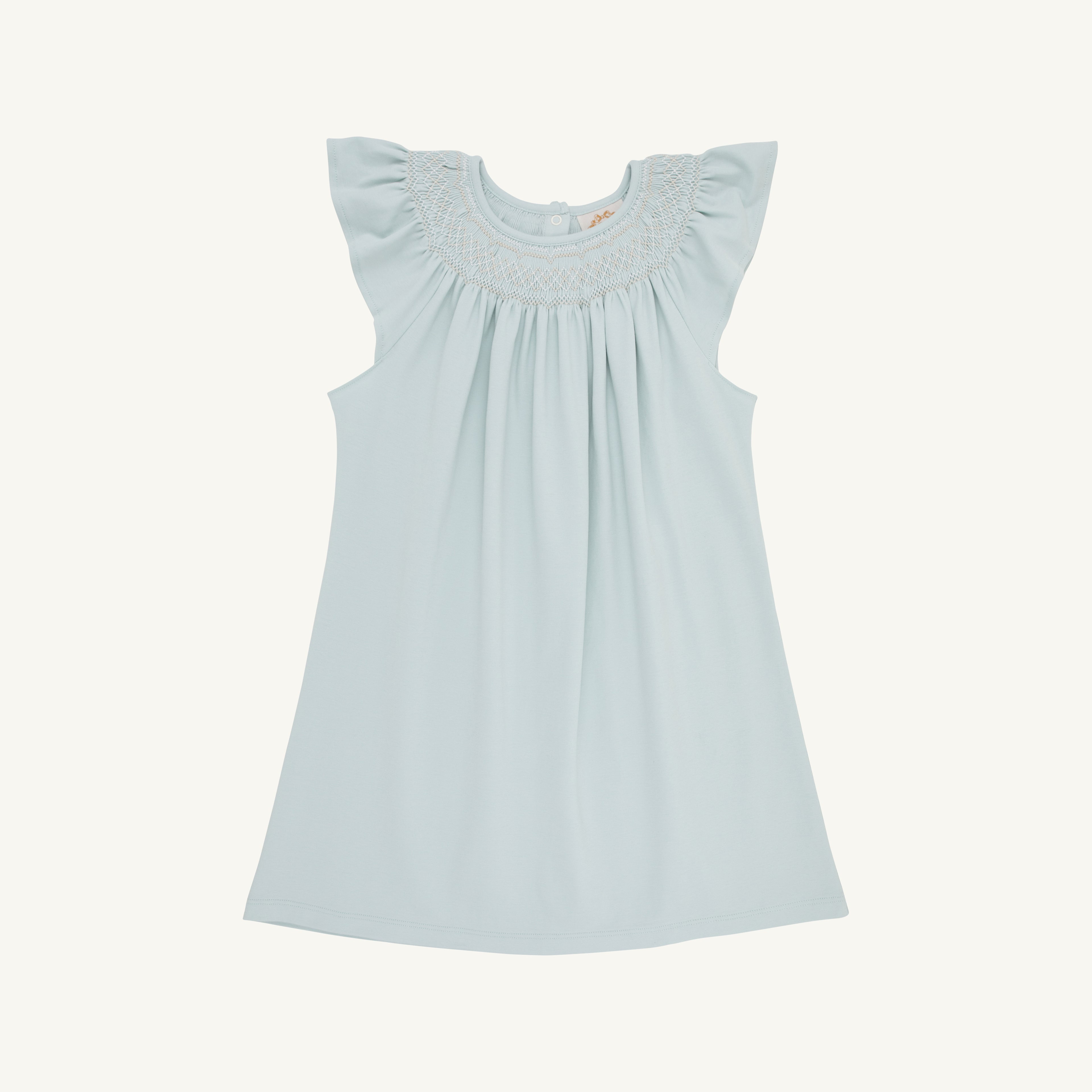Angel Sleeve Sandy Smocked Dress- Pima