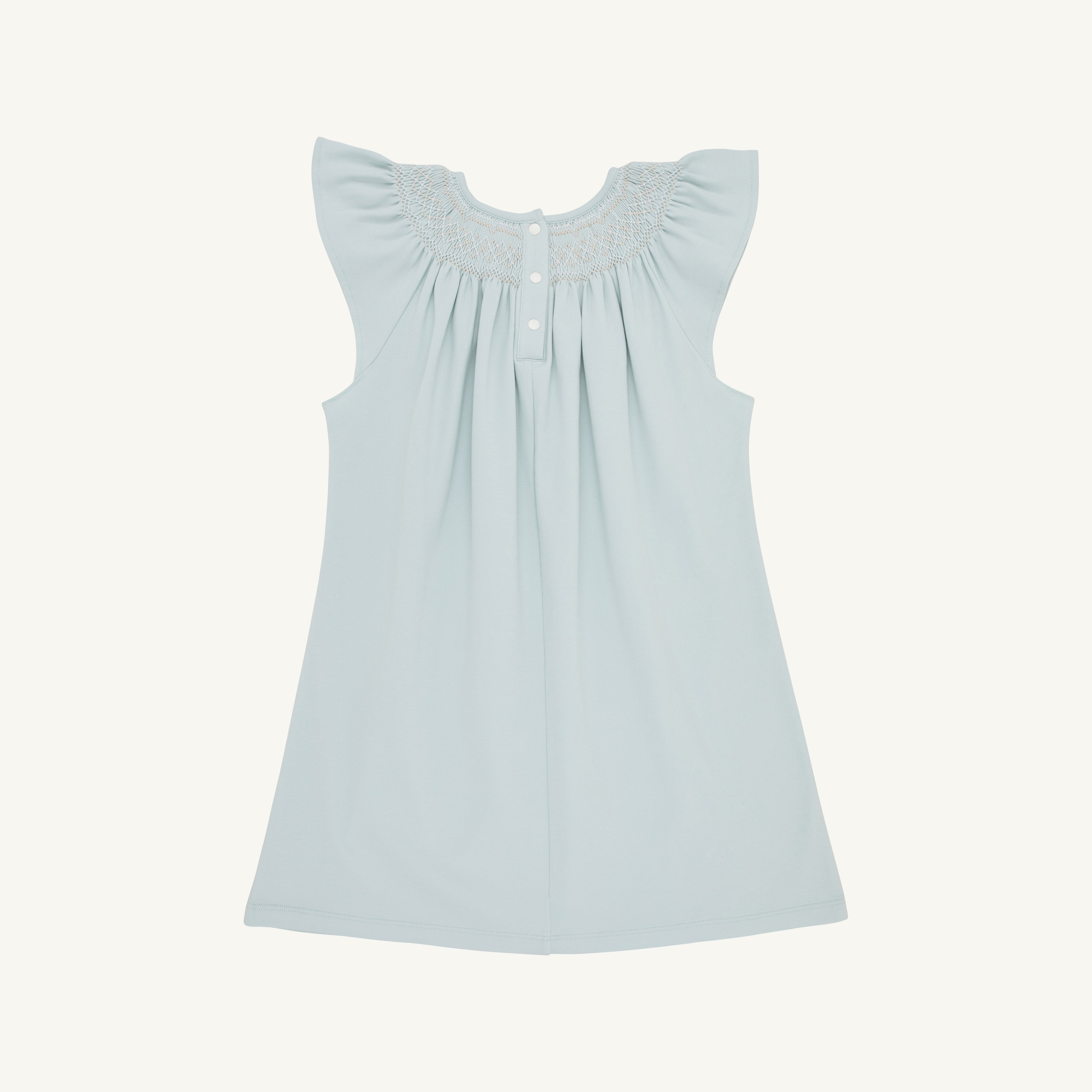 Angel Sleeve Sandy Smocked Dress- Pima