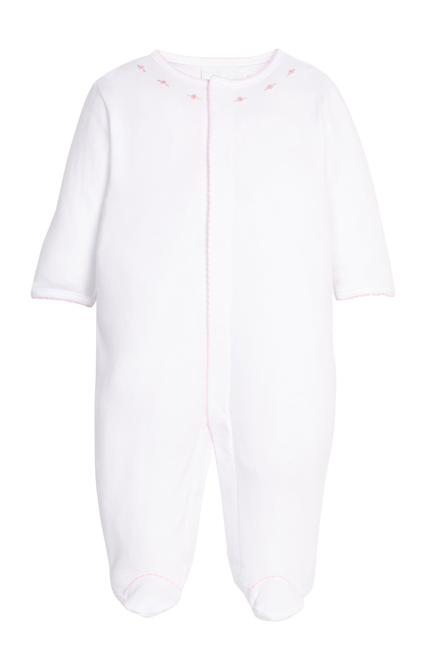 Embroidered Footie - Primrose