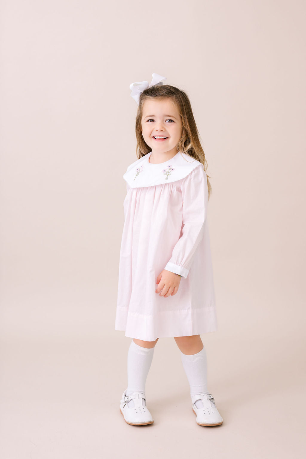 Blessings Pink Batiste with Flowers Dress
