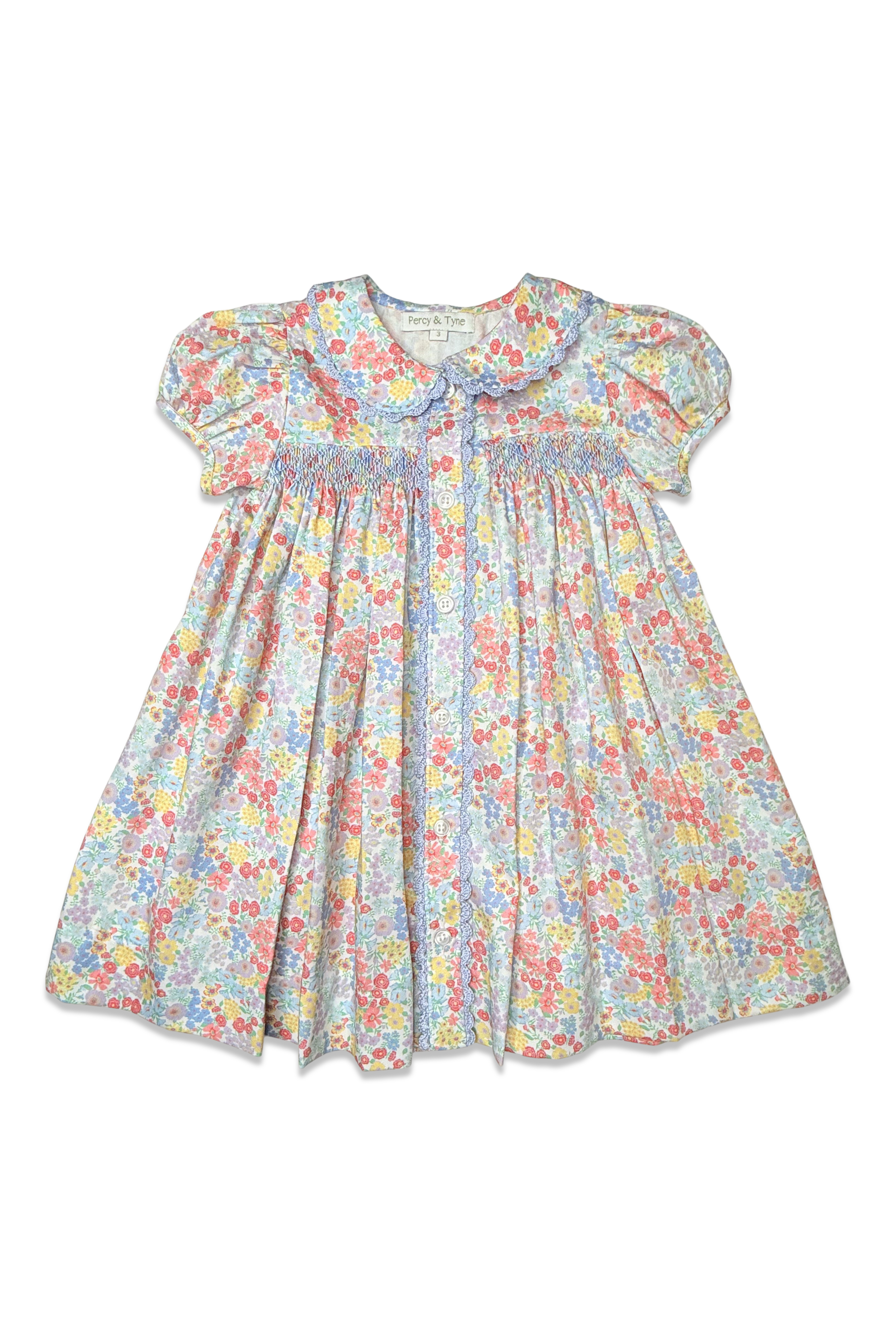 Smocked Placket Dress