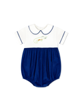 Baby Bea Bubble- Royal Blue Corduroy with Alligator