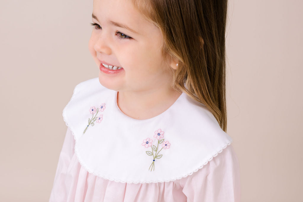 Blessings Pink Batiste with Flowers Dress