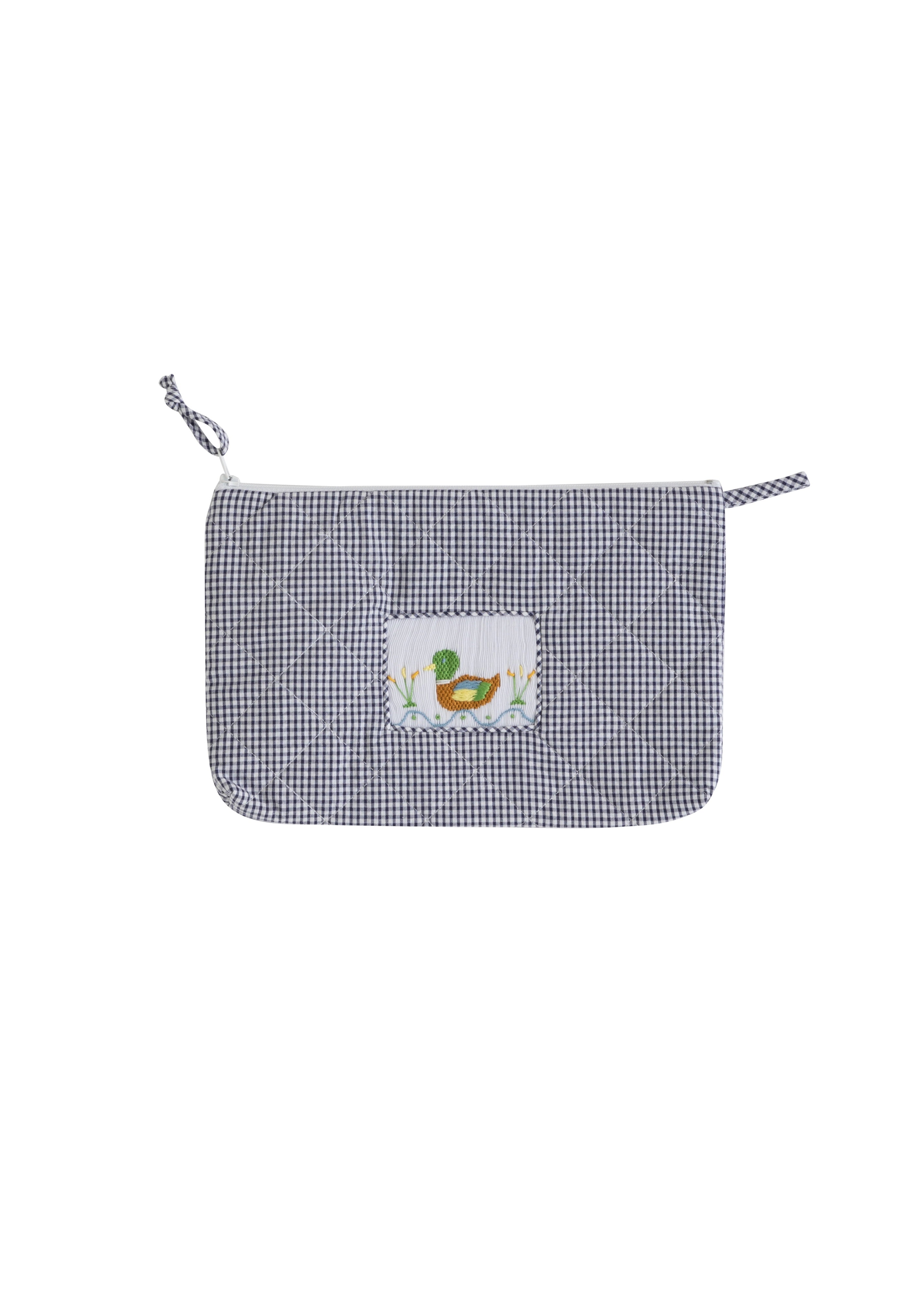 Quilted Cosmetic Pouch - Mallard