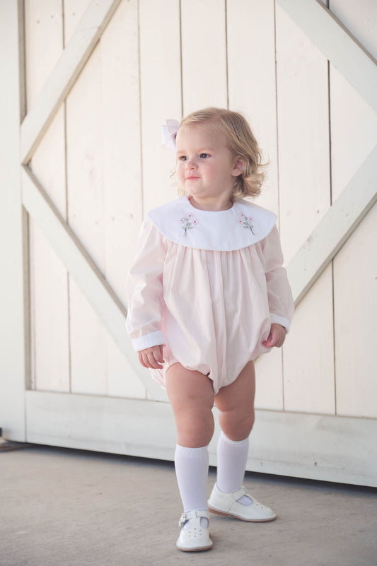 Blessings Pink Batiste with Flowers Girl’s Bubble